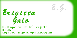 brigitta galo business card